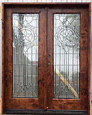 Click here for Larger Pic - Leaded Beveled glass entry
